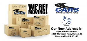 CARS moved to 4350 Northern Pk, Suite 143 Monroeville, PA 15146